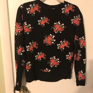 Black H&M rose long sleeve